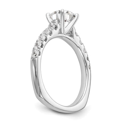 True Origin 14K Weißgold 1/2 Karat Im Labor Gezüchtet Diamant Vs+ F+ Halbfassung Stift Set Verlobungsring