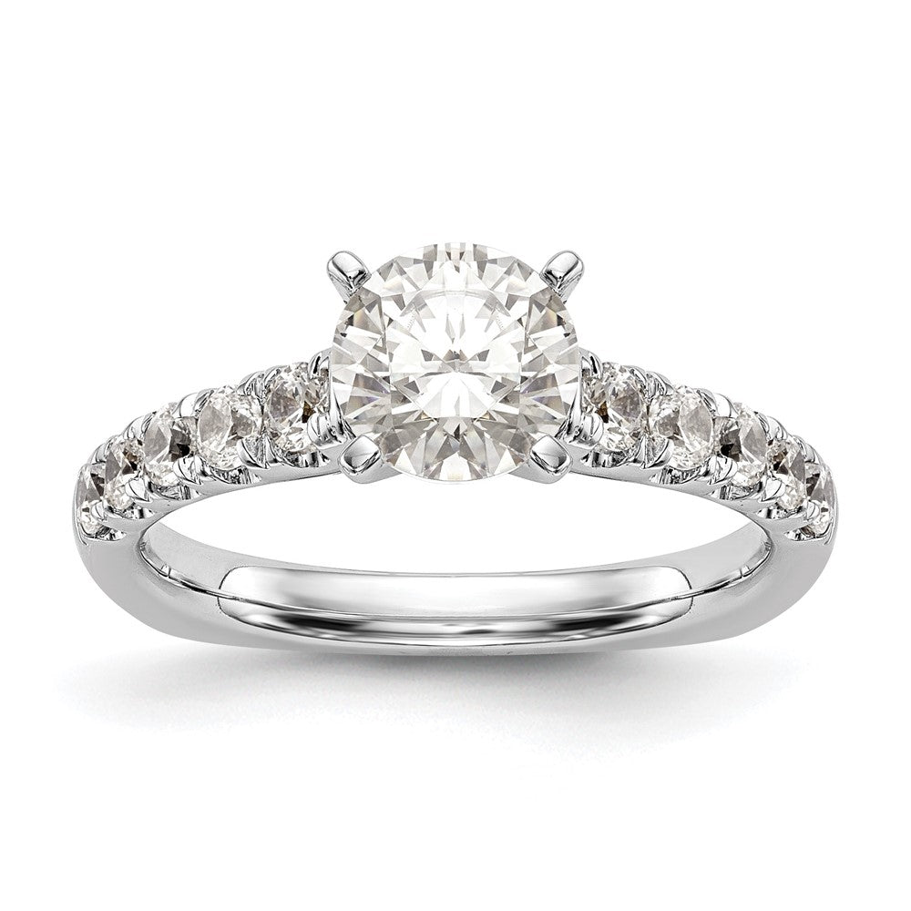 True Origin 14K Weißgold 1/2 Karat Im Labor Gezüchtet Diamant Vs+ F+ Halbfassung Stift Set Verlobungsring
