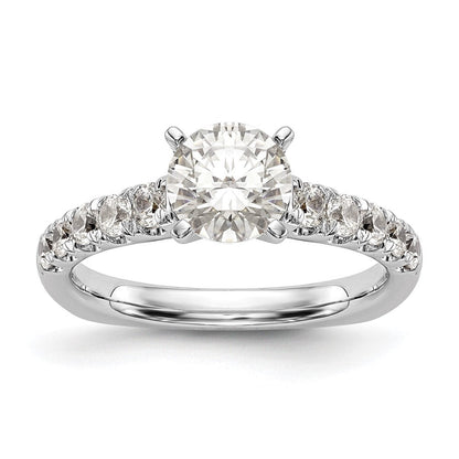 True Origin 14K Weißgold 1/2 Karat Im Labor Gezüchtet Diamant Vs+ F+ Halbfassung Stift Set Verlobungsring