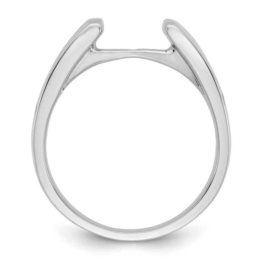 14K Weißgold Stift Set 3/8 Karat Kanalfassung Princess Diamant Halbfassung Verlobungsring