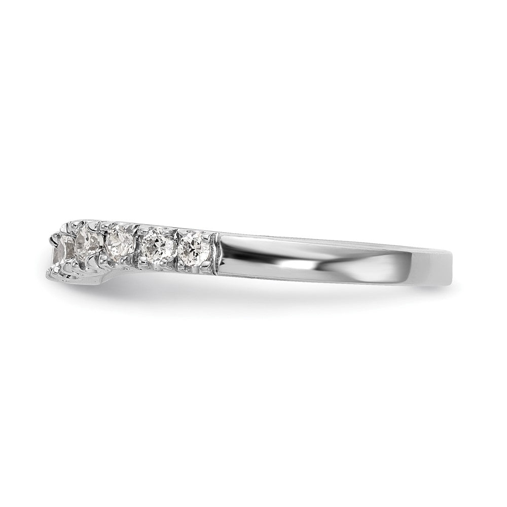 585 Weißgold Ehering mit natürlichen Diamanten
