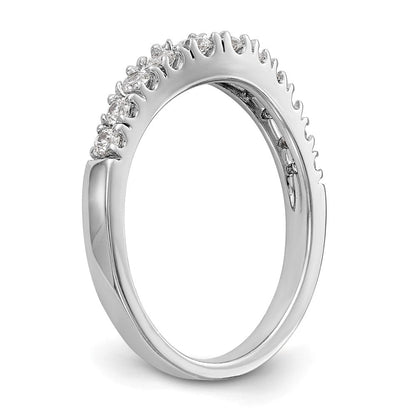 585 Weißgold Ehering mit natürlichen Diamanten