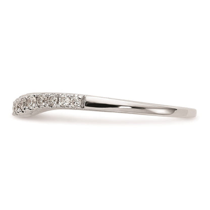 14K Weißgold Ehering mit natürlichen Diamanten