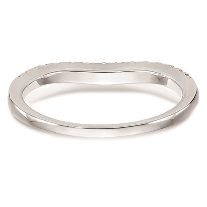 14K Weißgold Ehering mit natürlichen Diamanten