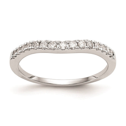 14K Weißgold Ehering mit natürlichen Diamanten