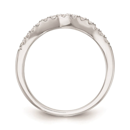 14K Weißgold Ehering mit natürlichen Diamanten