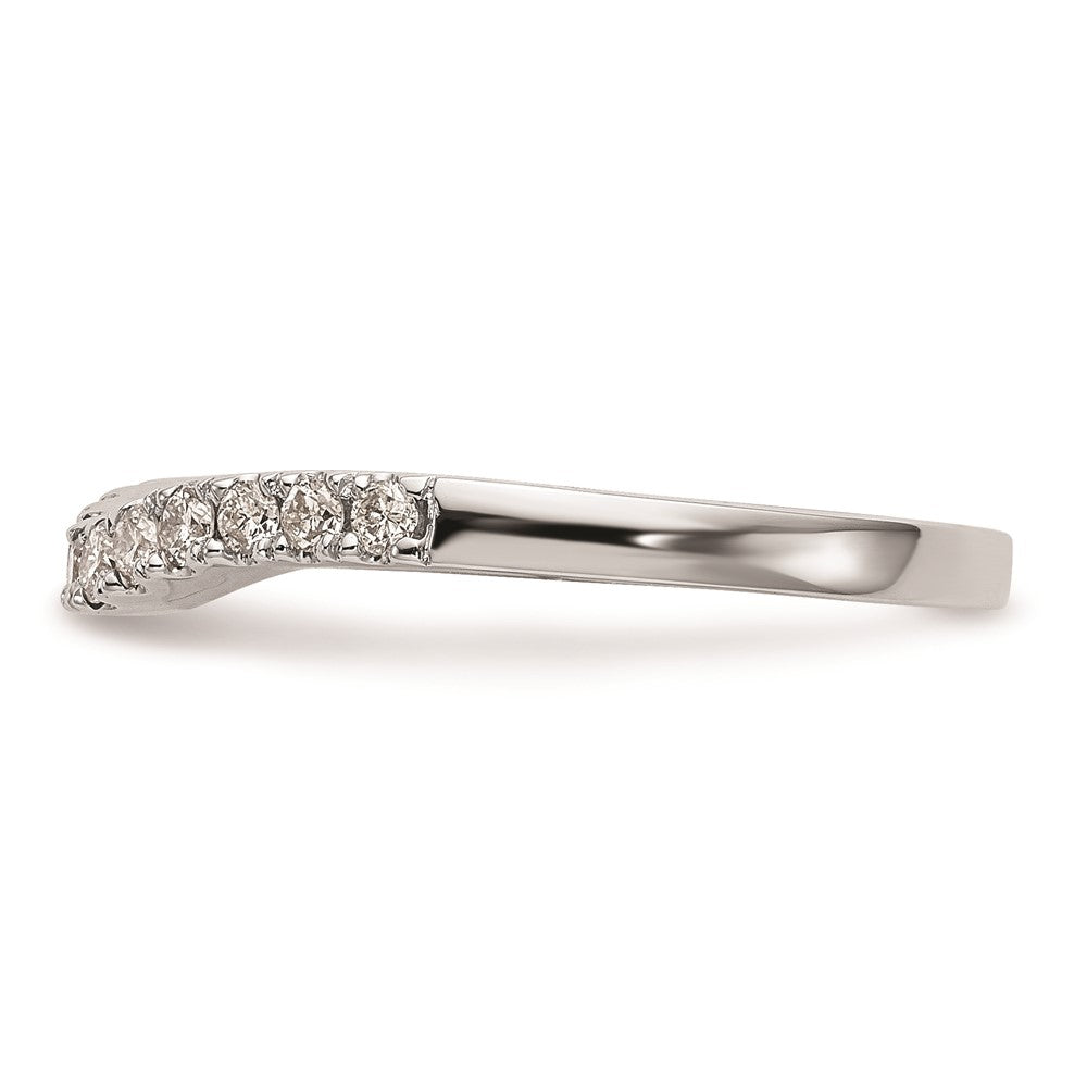 14K Weißgold Ehering mit natürlichen Diamanten