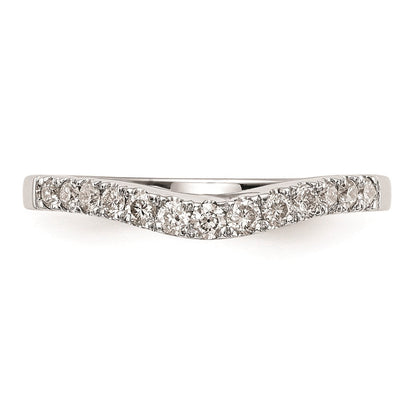 14K Weißgold Ehering mit natürlichen Diamanten