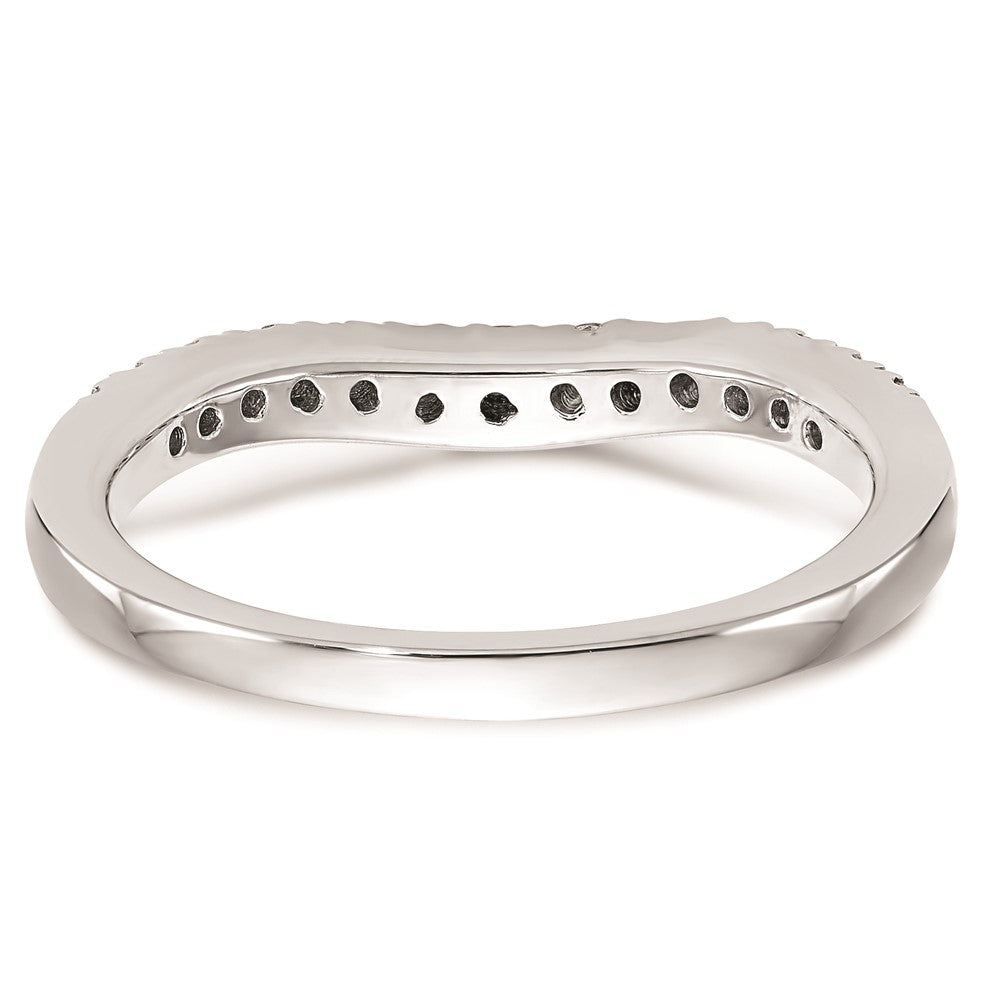 14K Weißgold Ehering mit natürlichen Diamanten