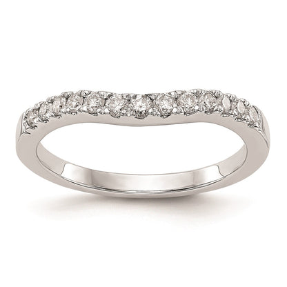 14K Weißgold Ehering mit natürlichen Diamanten