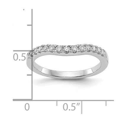 14k Weißgold 0,33 ct. Lab Grown Diamant VS/SI+ G+ Ehering Ring