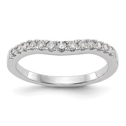 14k Weißgold 0,33 ct. Lab Grown Diamant VS/SI+ G+ Ehering Ring