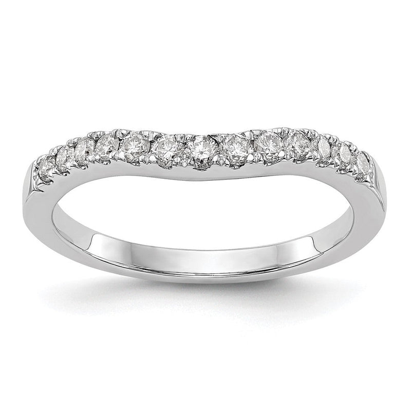14k Weißgold 0,33 ct. Lab Grown Diamant VS/SI+ G+ Ehering Ring