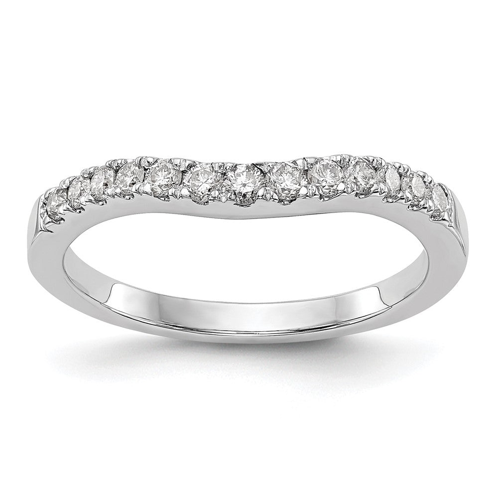 14K Weißgold Ehering mit 0,33 ct. laborgezüchtetem Diamant VS/SI+ G+