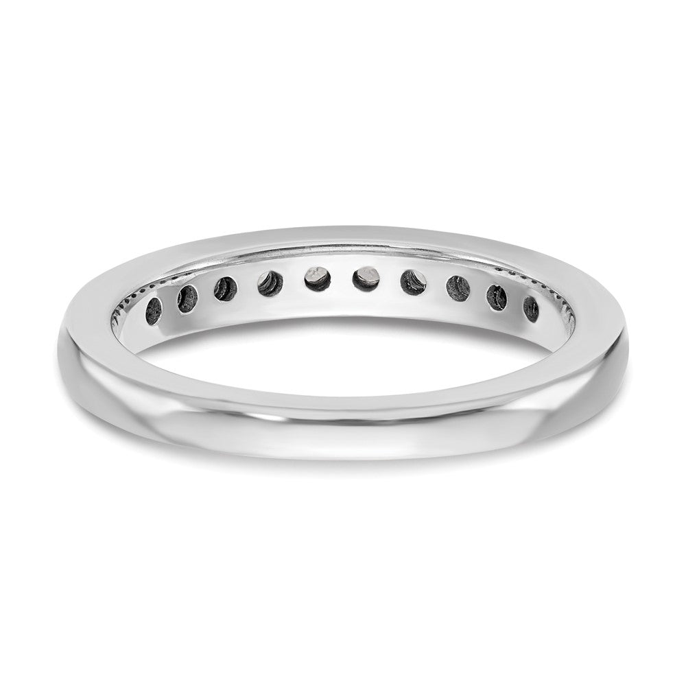14K Weißgold Ehering mit natürlichen Diamanten