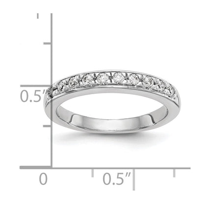 14K Weißgold Ehering mit natürlichen Diamanten