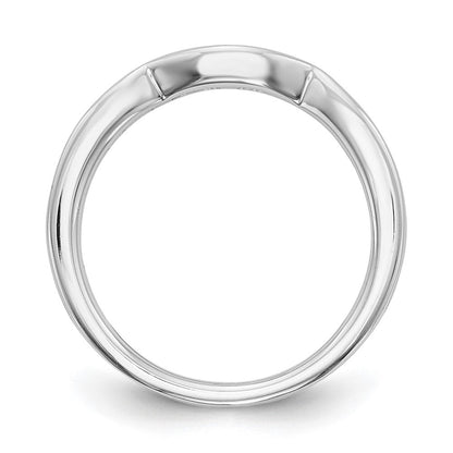 14K Weißgold Ehering mit natürlichen Diamanten