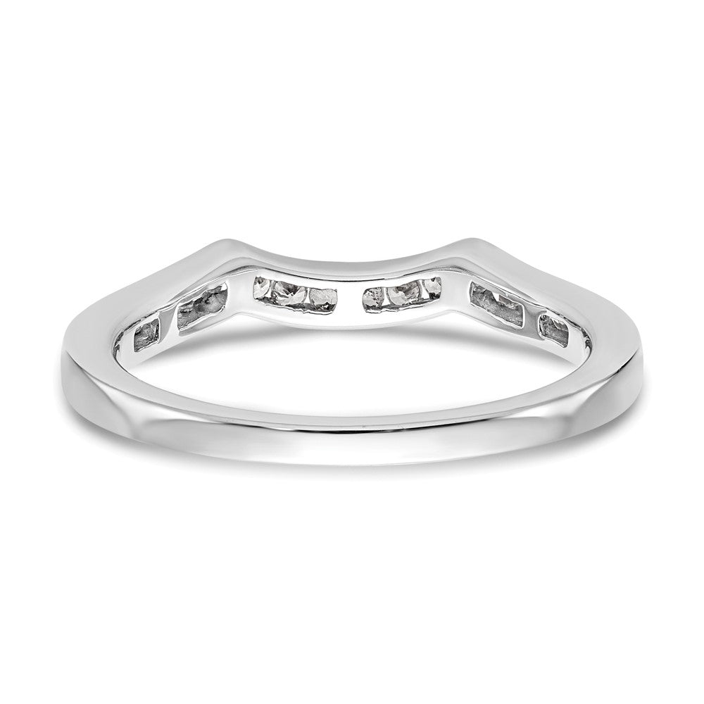 14K Weißgold Ehering mit 0,2 ct. Labor gezüchteten Diamanten VS/SI+ G+