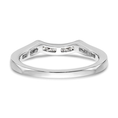 14K Weißgold Ehering mit 0,2 ct. Labor gezüchteten Diamanten VS/SI+ G+