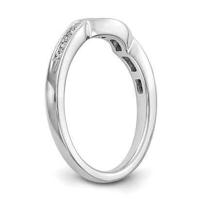 14K Weißgold Ehering mit 0,2 ct. Labor gezüchteten Diamanten VS/SI+ G+