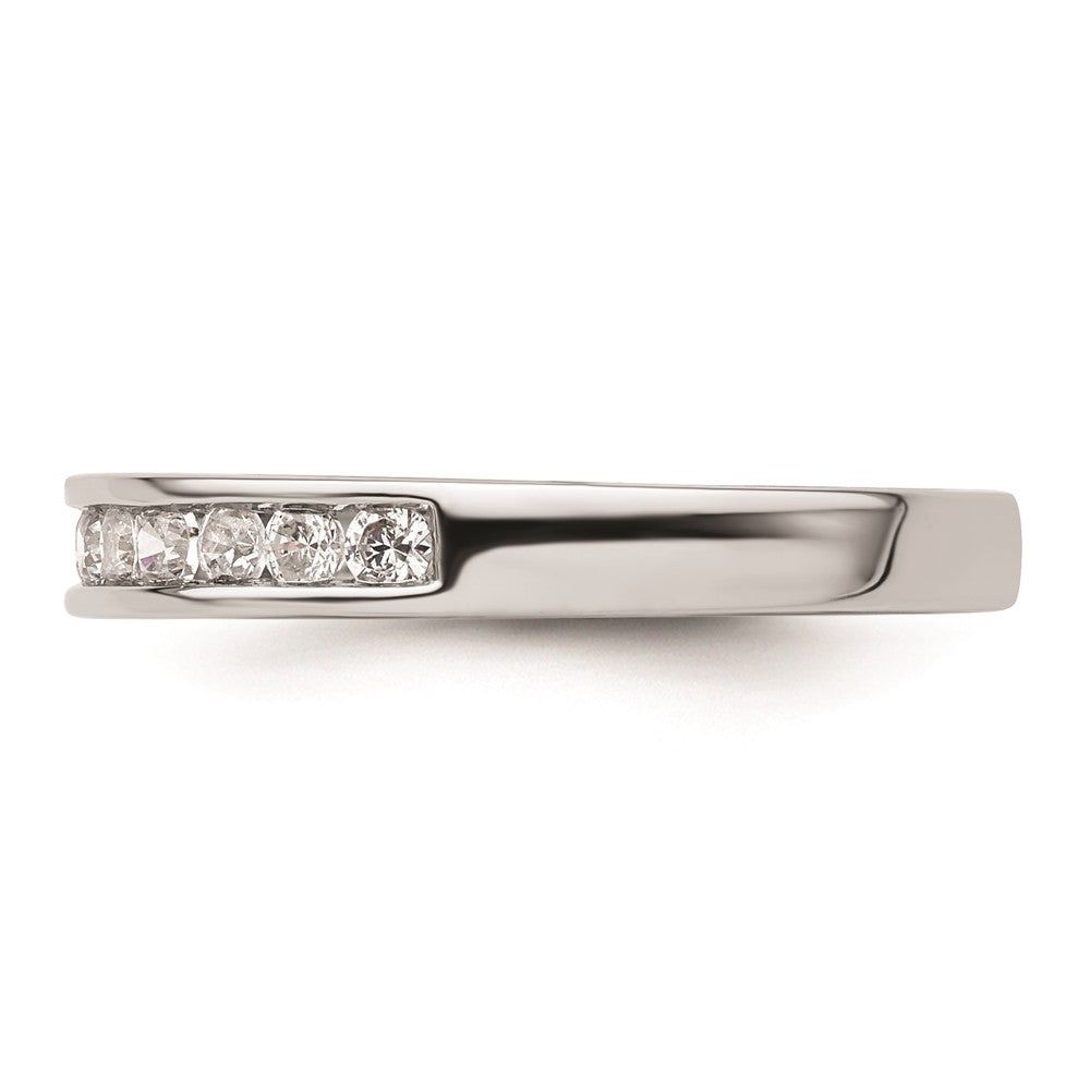 14K Weißgold Ehering mit natürlichen Diamanten