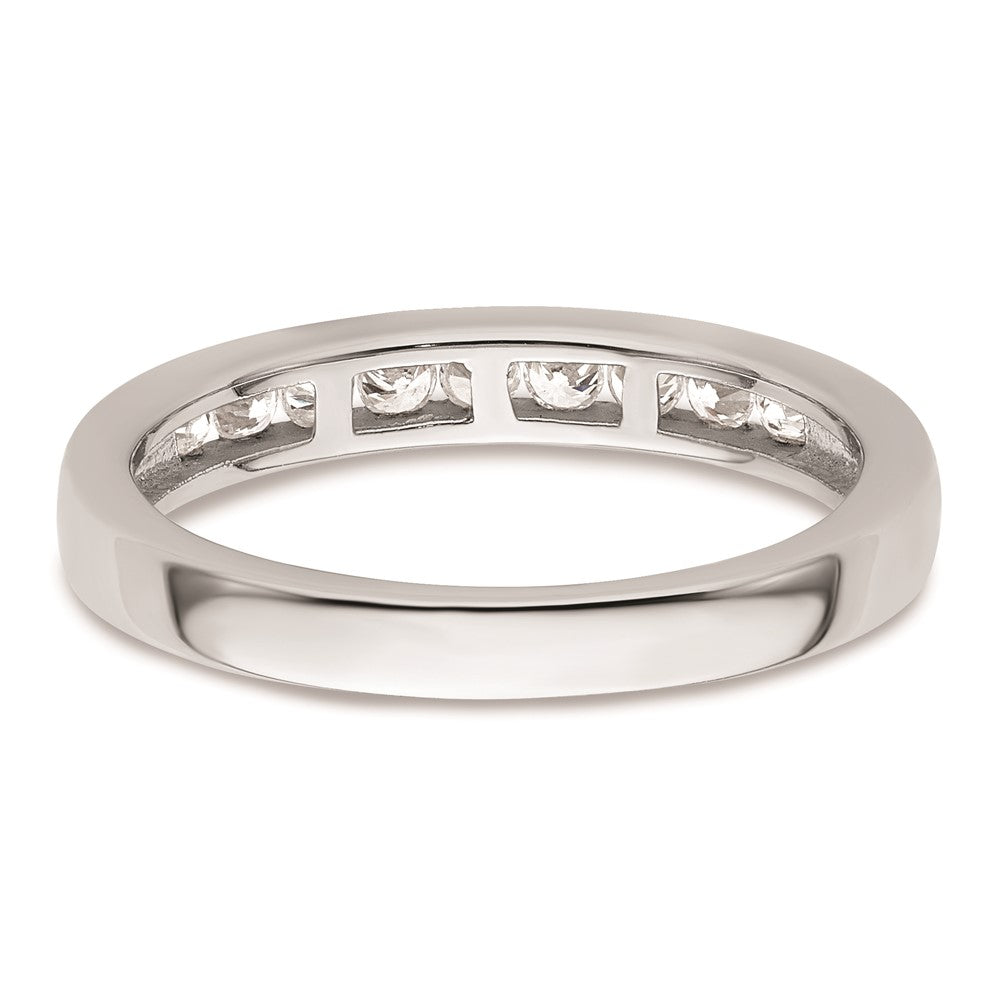 14K Weißgold Ehering mit natürlichen Diamanten