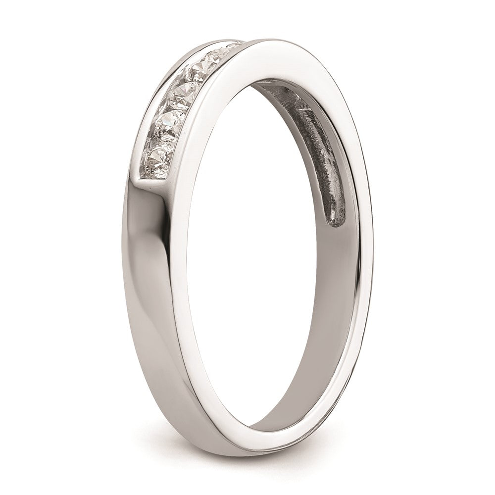 14K Weißgold Ehering mit natürlichen Diamanten
