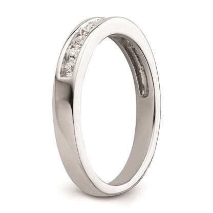 14K Weißgold Ehering mit natürlichen Diamanten