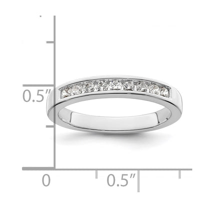 14K Weißgold Ehering mit natürlichen Diamanten