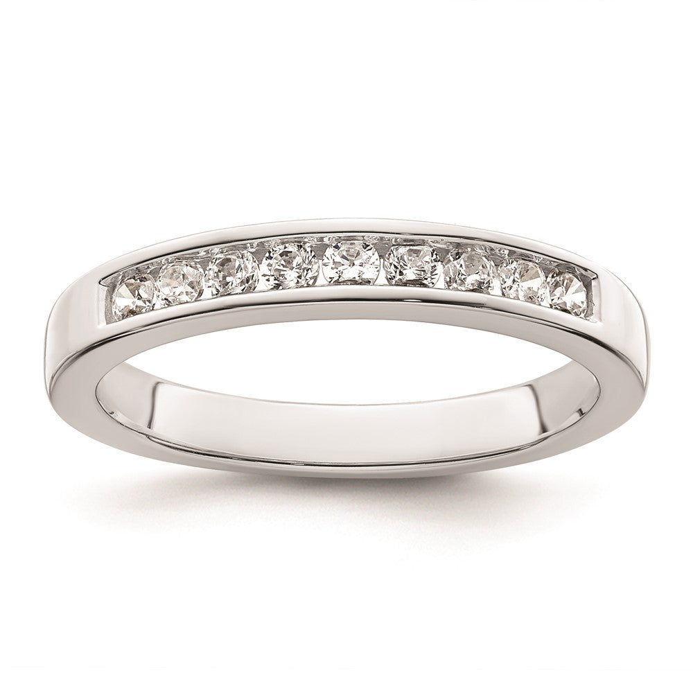 14K Weißgold Ehering mit natürlichen Diamanten