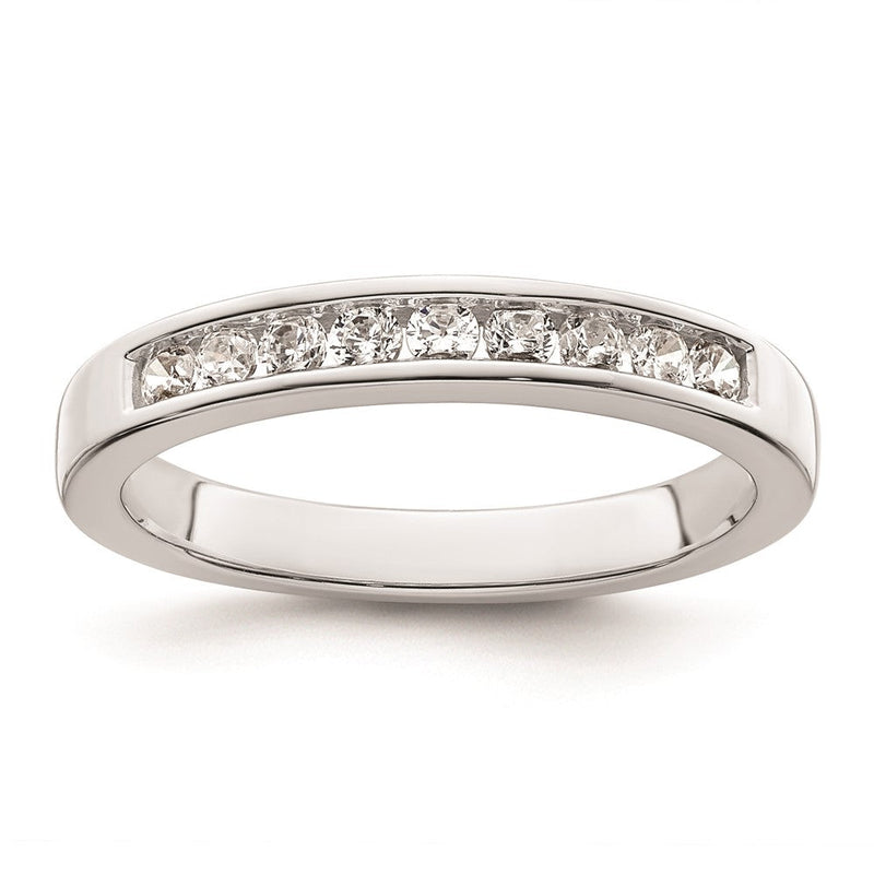 14K Weißgold Ehering mit natürlichen Diamanten