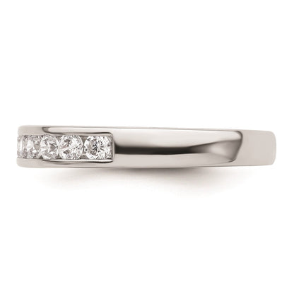 14K Weißgold Ehering mit natürlichen Diamanten