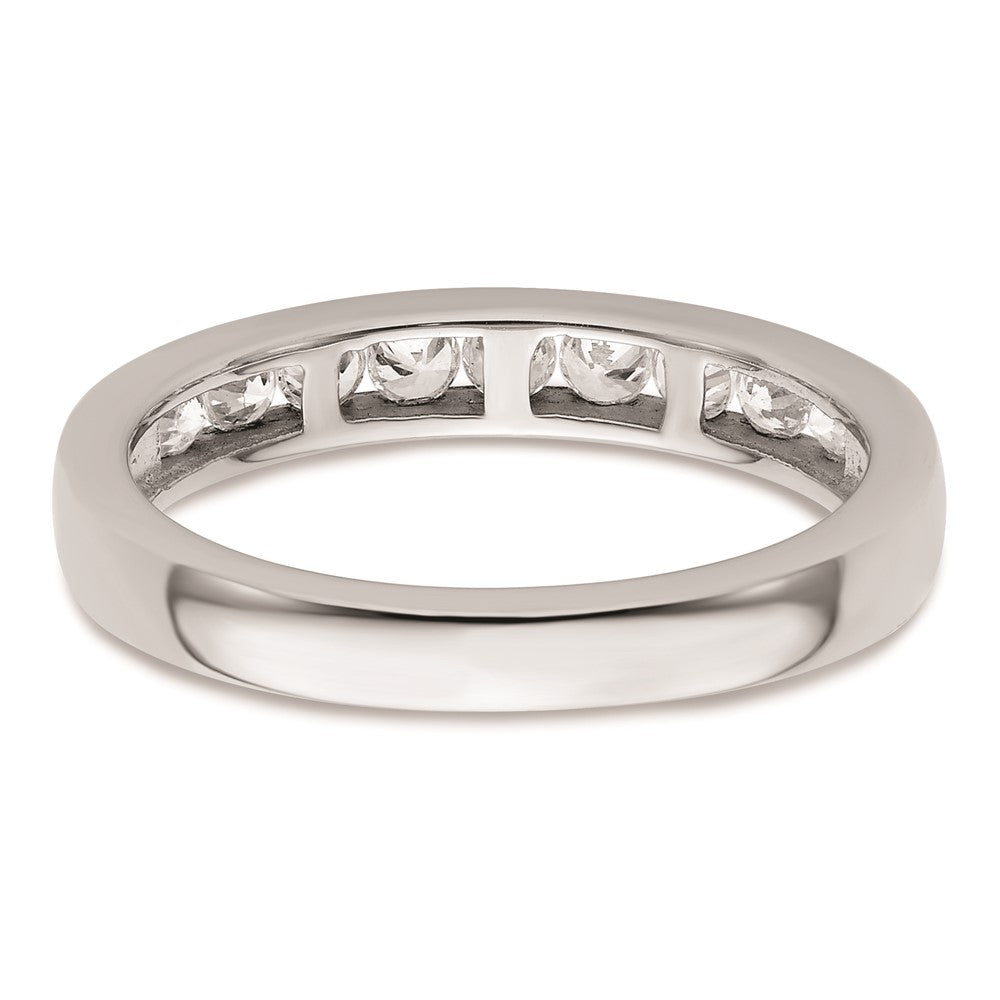 14K Weißgold Ehering mit natürlichen Diamanten