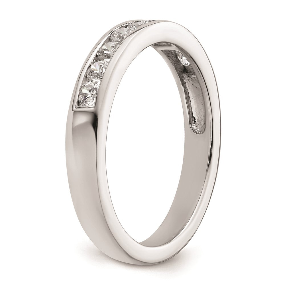 14K Weißgold Ehering mit natürlichen Diamanten
