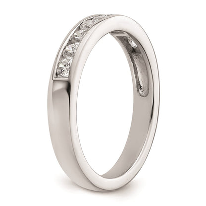 14K Weißgold Ehering mit natürlichen Diamanten
