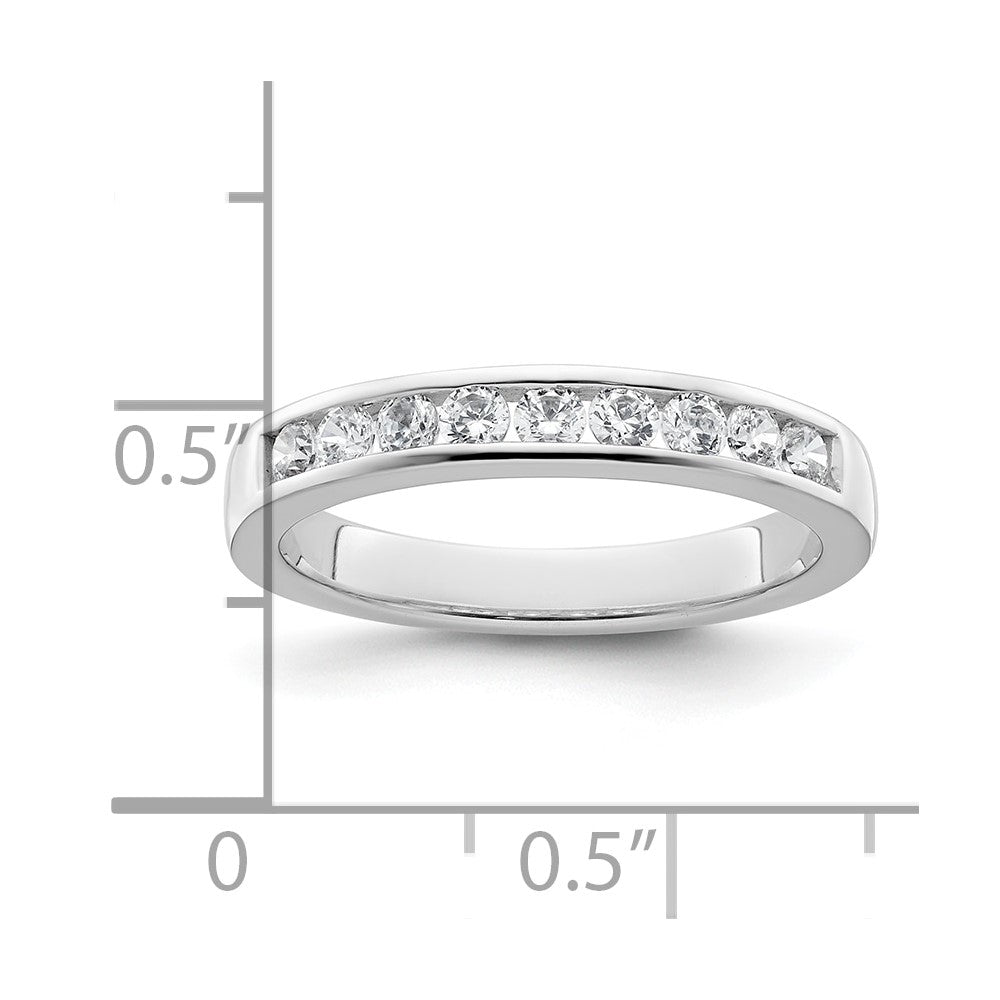 14K Weißgold Ehering mit natürlichen Diamanten