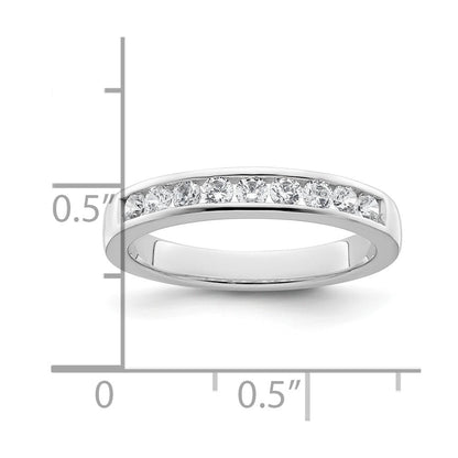 14K Weißgold Ehering mit natürlichen Diamanten