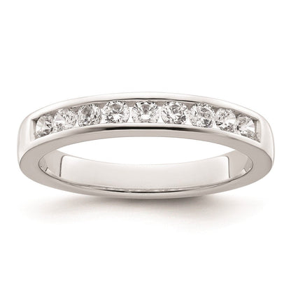 14K Weißgold Ehering mit natürlichen Diamanten