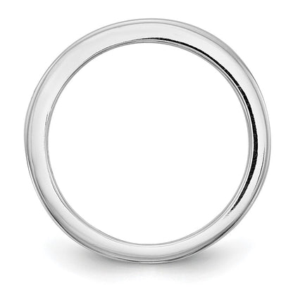 18K Weißgold Ehering mit echten Diamanten