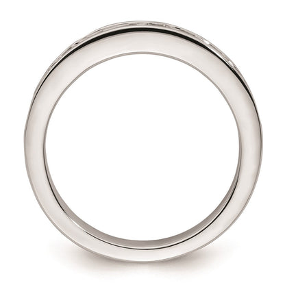 14K Weißgold Ehering mit natürlichen Diamanten