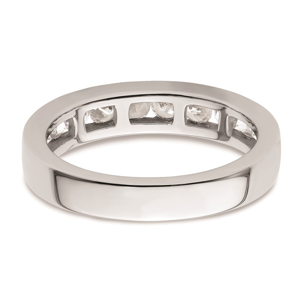 14K Weißgold Ehering mit natürlichen Diamanten