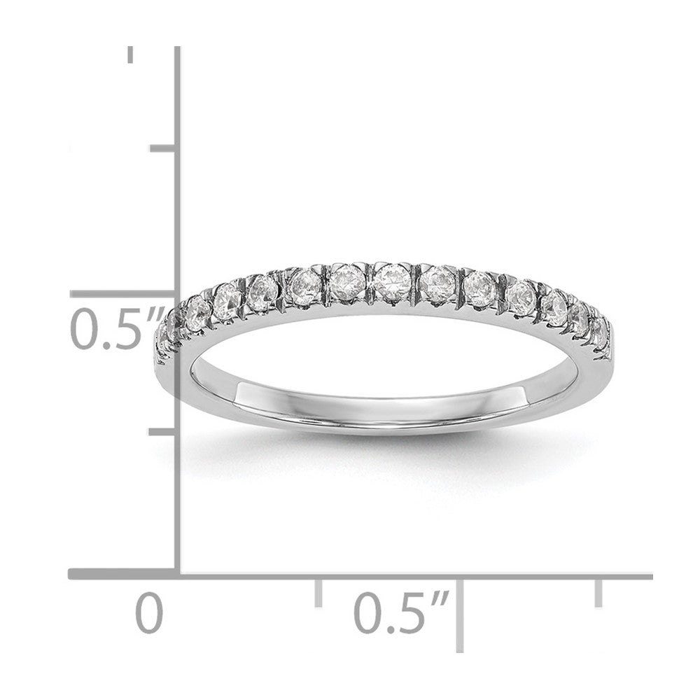 14K Weißgold Damen-Ehering mit natürlichen Diamanten, 0,28 ct. Gesamtgewicht