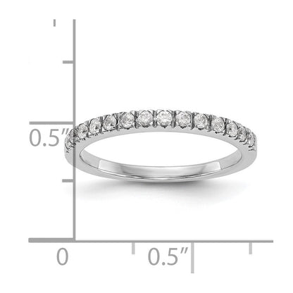14K Weißgold Damen-Ehering mit natürlichen Diamanten, 0,28 ct. Gesamtgewicht