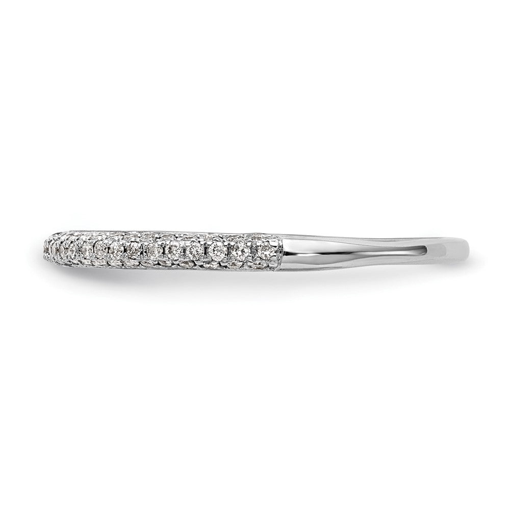 14K Weißgold Ehering mit natürlichen Diamanten