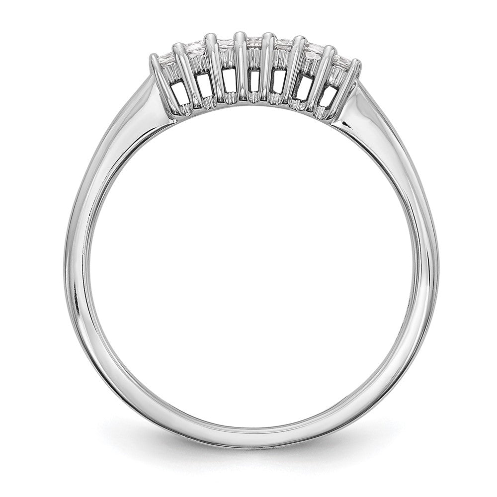 14K Weißgold Ehering mit natürlichen Diamanten