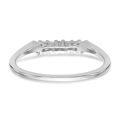 14K Weißgold Ehering mit natürlichen Diamanten