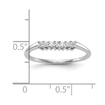 14K Weißgold Ehering mit natürlichen Diamanten