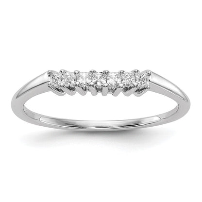 14K Weißgold Ehering mit natürlichen Diamanten