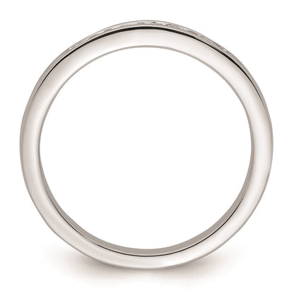 14K Weißgold Ehering mit natürlichen Diamanten