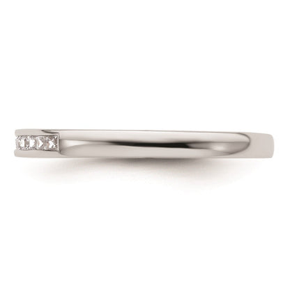 14K Weißgold Ehering mit natürlichen Diamanten